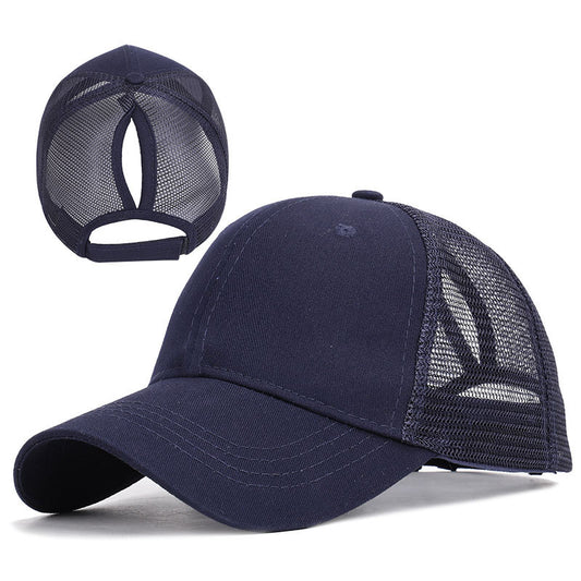 Ponytail Sun Cap , Sports Cap with convenient hair hole for extra comfort available in a variety of colours