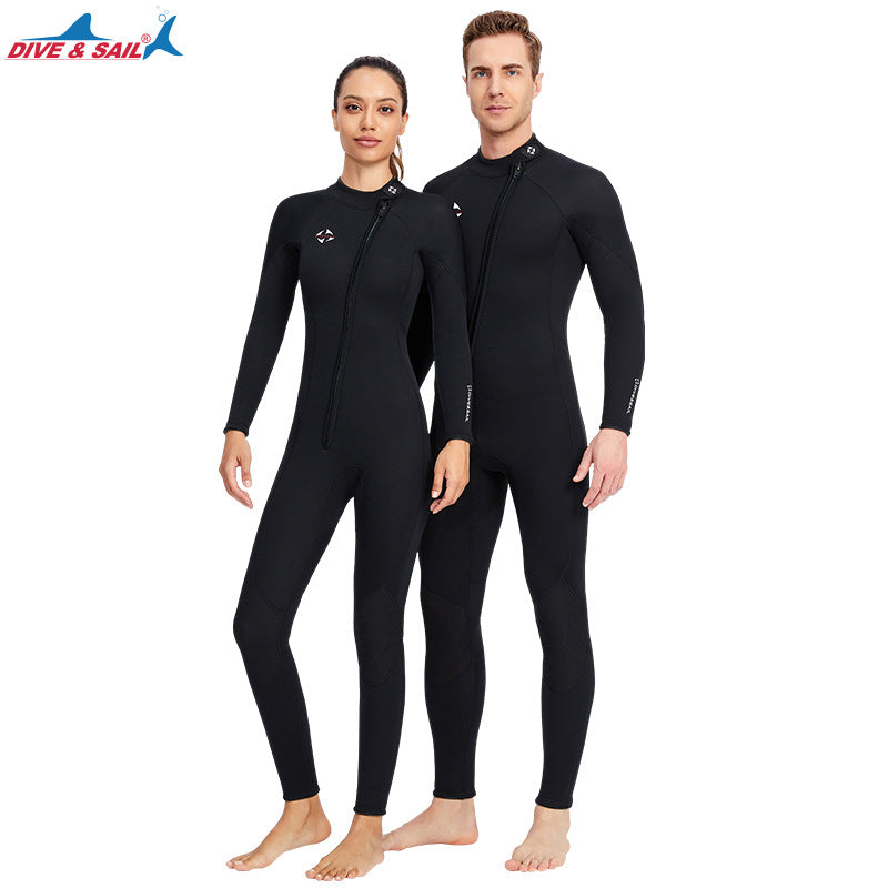 His & Hers 3MM Neoprene Front Zipper Men's & Women's twin Wetsuit, Ideal for Surfing, Scuba Diving,Underwater Fishing Snorkeling